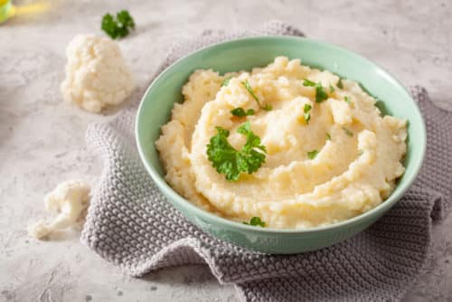 Cauliflower Mashed Potatoes - Thanksgiving Healthy Options