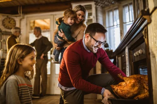 Preparing Thanksgiving Family Dinner - Palm Beach Holiday Activities