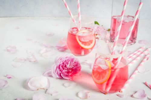 Pink Champagne Mocktail - Valentine's Day